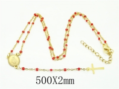 HY Wholesale Necklaces Stainless Steel 316L Jewelry Necklaces-HY39N0700ME