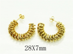 HY Wholesale Earrings 316L Stainless Steel Popular Jewelry Earrings-HY06E0398NB