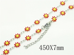 HY Wholesale Necklaces Stainless Steel 316L Jewelry Necklaces-HY39N0710OR