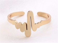 HY Wholesale Rings Jewelry 316L Stainless Steel Popular Rings-HY0090R0355