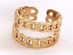 HY Wholesale Rings Jewelry 316L Stainless Steel Popular Rings-HY0090R0352