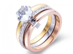 HY Wholesale Rings Jewelry 316L Stainless Steel Popular Rings-HY0090R0174