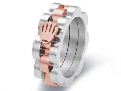 HY Wholesale Rings Jewelry 316L Stainless Steel Popular Rings-HY0090R0421