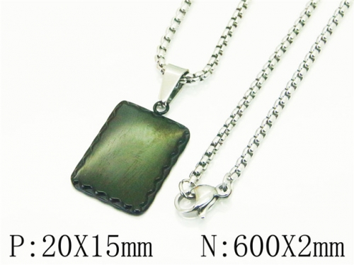 HY Wholesale Necklaces Stainless Steel 316L Jewelry Necklaces-HY41N0238PD