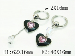HY Wholesale Earrings 316L Stainless Steel Popular Jewelry Earrings-HY80E0829BNL