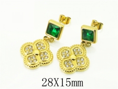 HY Wholesale Earrings 316L Stainless Steel Popular Jewelry Earrings-HY80E0851OL