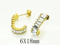 HY Wholesale Earrings 316L Stainless Steel Popular Jewelry Earrings-HY80E0844HDL