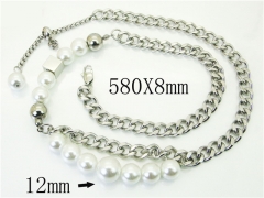 HY Wholesale Necklaces Stainless Steel 316L Jewelry Necklaces-HY72N0064ILW