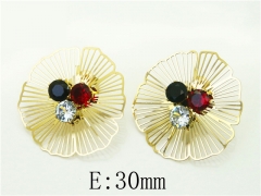 HY Wholesale Earrings 316L Stainless Steel Popular Jewelry Earrings-HY50E0029OY