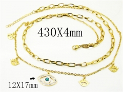 HY Wholesale Necklaces Stainless Steel 316L Jewelry Necklaces-HY24N0131HKL