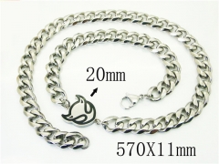 HY Wholesale Necklaces Stainless Steel 316L Jewelry Necklaces-HY72N0066JLQ