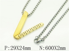 HY Wholesale Necklaces Stainless Steel 316L Jewelry Necklaces-HY41N0243HHV