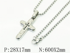 HY Wholesale Necklaces Stainless Steel 316L Jewelry Necklaces-HY41N0273HND