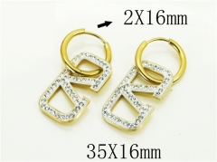 HY Wholesale Earrings 316L Stainless Steel Popular Jewelry Earrings-HY50E0011OQ