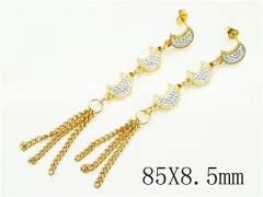 HY Wholesale Earrings 316L Stainless Steel Popular Jewelry Earrings-HY60E1727BKO