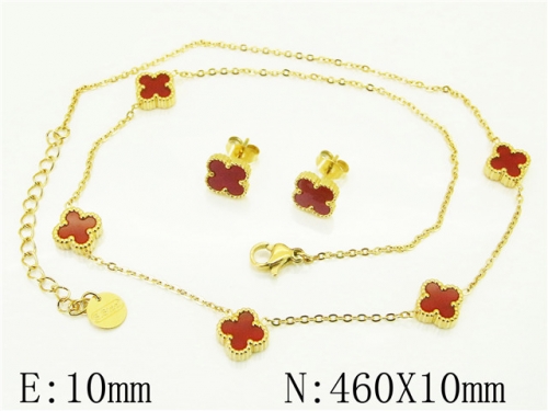 HY Wholesale Jewelry 316L Stainless Steel jewelry Set-HY32S0110HLS