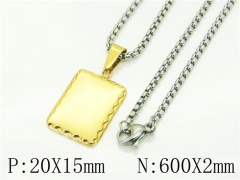 HY Wholesale Necklaces Stainless Steel 316L Jewelry Necklaces-HY41N0237PW