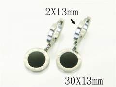 HY Wholesale Earrings 316L Stainless Steel Popular Jewelry Earrings-HY24E0129PW