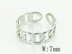 HY Wholesale Popular Rings Jewelry Stainless Steel 316L Rings-HY15R2518BKJ