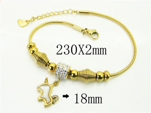 HY Wholesale Bracelets 316L Stainless Steel Jewelry Bracelets-HY24B0223HLQ