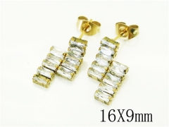 HY Wholesale Earrings 316L Stainless Steel Popular Jewelry Earrings-HY24E0134NL