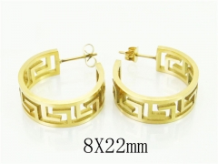 HY Wholesale Earrings 316L Stainless Steel Popular Jewelry Earrings-HY50E0035OS