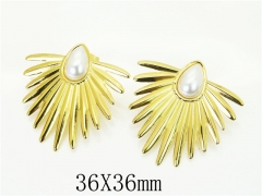HY Wholesale Earrings 316L Stainless Steel Popular Jewelry Earrings-HY50E0012PW