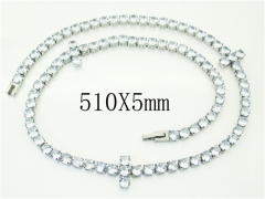 HY Wholesale Necklaces Stainless Steel 316L Jewelry Necklaces-HY72N0052MOF
