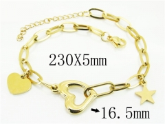 HY Wholesale Bracelets 316L Stainless Steel Jewelry Bracelets-HY66B0127PL