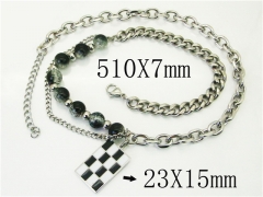 HY Wholesale Necklaces Stainless Steel 316L Jewelry Necklaces-HY72N0059ILC