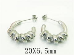 HY Wholesale Earrings 316L Stainless Steel Popular Jewelry Earrings-HY06E0437OZ