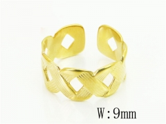 HY Wholesale Popular Rings Jewelry Stainless Steel 316L Rings-HY15R2607BKO