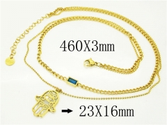 HY Wholesale Necklaces Stainless Steel 316L Jewelry Necklaces-HY32N0904HHD