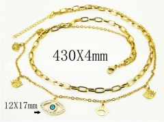 HY Wholesale Necklaces Stainless Steel 316L Jewelry Necklaces-HY24N0132HK5