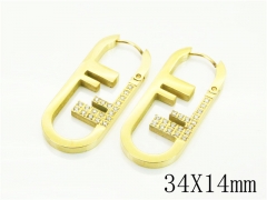 HY Wholesale Earrings 316L Stainless Steel Popular Jewelry Earrings-HY80E0841HSS