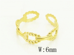 HY Wholesale Popular Rings Jewelry Stainless Steel 316L Rings-HY15R2646DKO