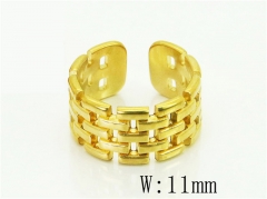 HY Wholesale Popular Rings Jewelry Stainless Steel 316L Rings-HY15R2475YKO