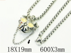 HY Wholesale Necklaces Stainless Steel 316L Jewelry Necklaces-HY72N0057IOU