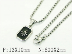 HY Wholesale Necklaces Stainless Steel 316L Jewelry Necklaces-HY41N0274OR