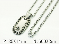 HY Wholesale Necklaces Stainless Steel 316L Jewelry Necklaces-HY41N0264HMW