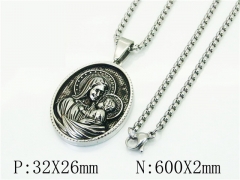 HY Wholesale Necklaces Stainless Steel 316L Jewelry Necklaces-HY41N0254HIB