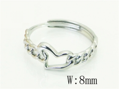 HY Wholesale Popular Rings Jewelry Stainless Steel 316L Rings-HY15R2566BKJ