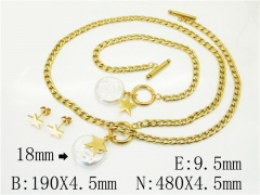 HY Wholesale Jewelry 316L Stainless Steel jewelry Set-HY26S0104HM5