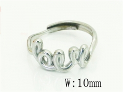 HY Wholesale Popular Rings Jewelry Stainless Steel 316L Rings-HY15R2559WKJ