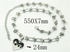 HY Wholesale Necklaces Stainless Steel 316L Jewelry Necklaces-HY72N0074IEE