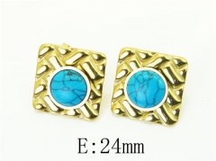 HY Wholesale Earrings 316L Stainless Steel Popular Jewelry Earrings-HY50E0024OG