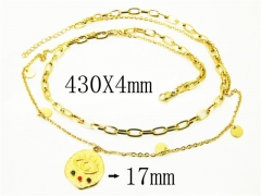 HY Wholesale Necklaces Stainless Steel 316L Jewelry Necklaces-HY24N0133HKB