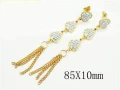 HY Wholesale Earrings 316L Stainless Steel Popular Jewelry Earrings-HY60E1729GKO