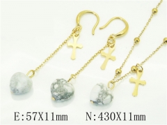 HY Wholesale Jewelry 316L Stainless Steel jewelry Set-HY92S0108HOQ