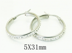 HY Wholesale Earrings 316L Stainless Steel Popular Jewelry Earrings-HY67E0521MS